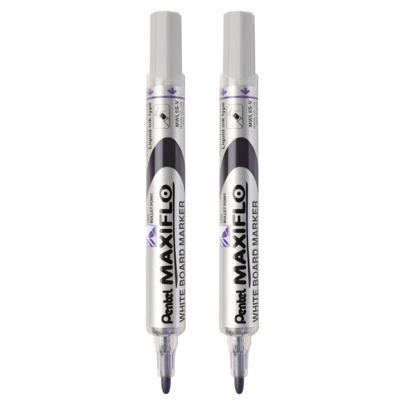 PENTEL MWL5S Maxiflo Whiteboard Marker Bullet Tip - Violet 2 S