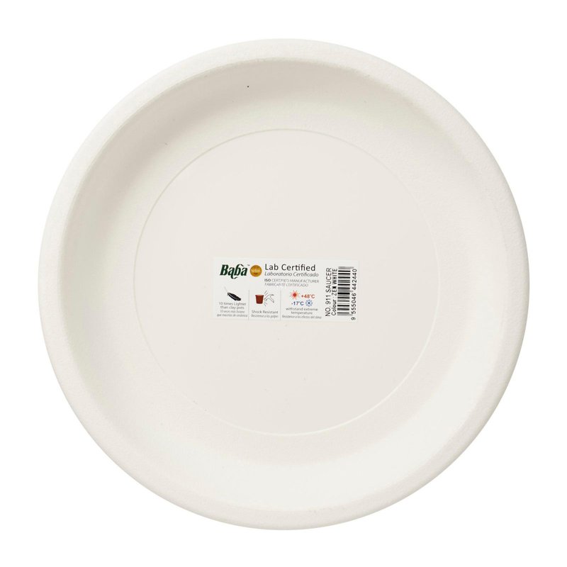 Baba Plant Saucer - Zen White (234mm) 1 S