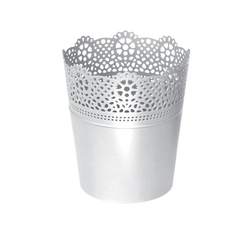Prosperplast Lace Pot - White (135mm X 155mm) 1 S