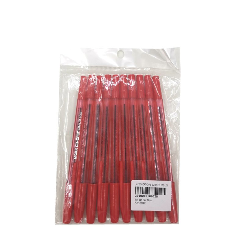 M&G Ball Pen Red 10 PC