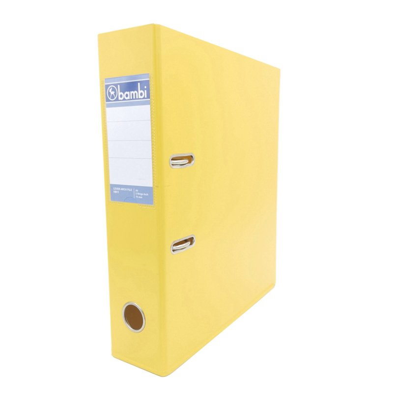 A4 PVC Arch File Yellow 3 1 PC