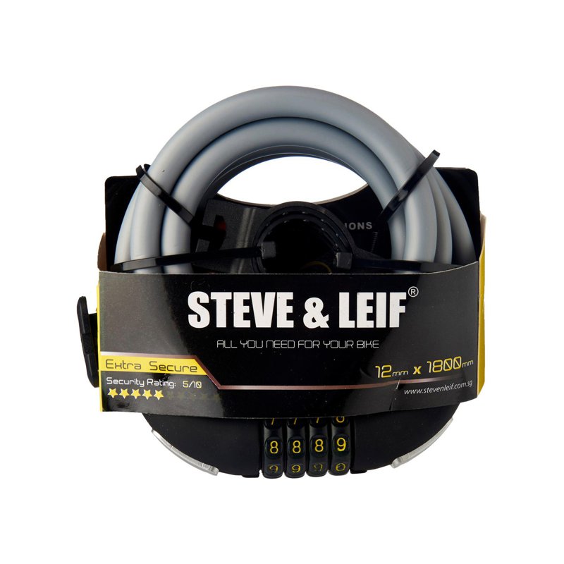 Steve & Leif Bicycle Combination Lock With Bracket 1 S