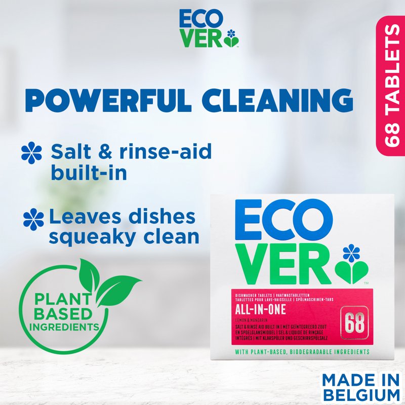 Ecover All In One Dish Washer Tablets 68 S