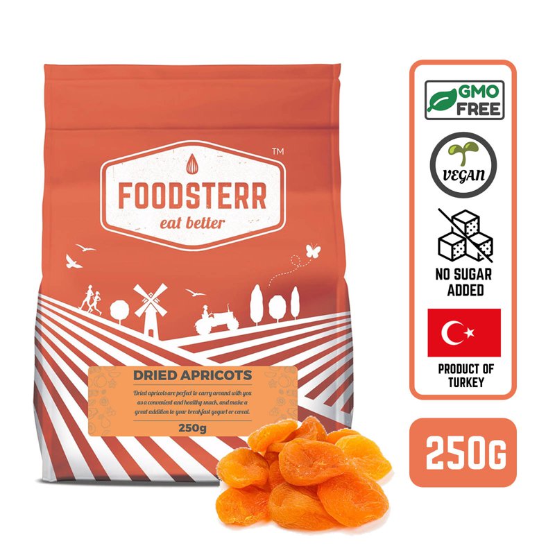 Foodsterr Fancy Dried Apricots 0.25 KG
