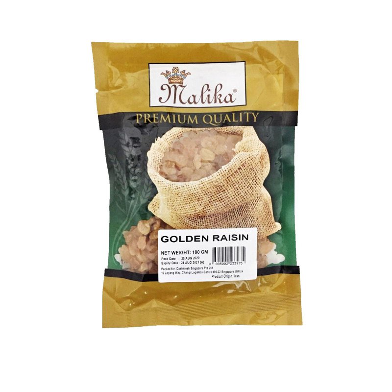 Malika Golden Raisins 100G -- By Dashmesh