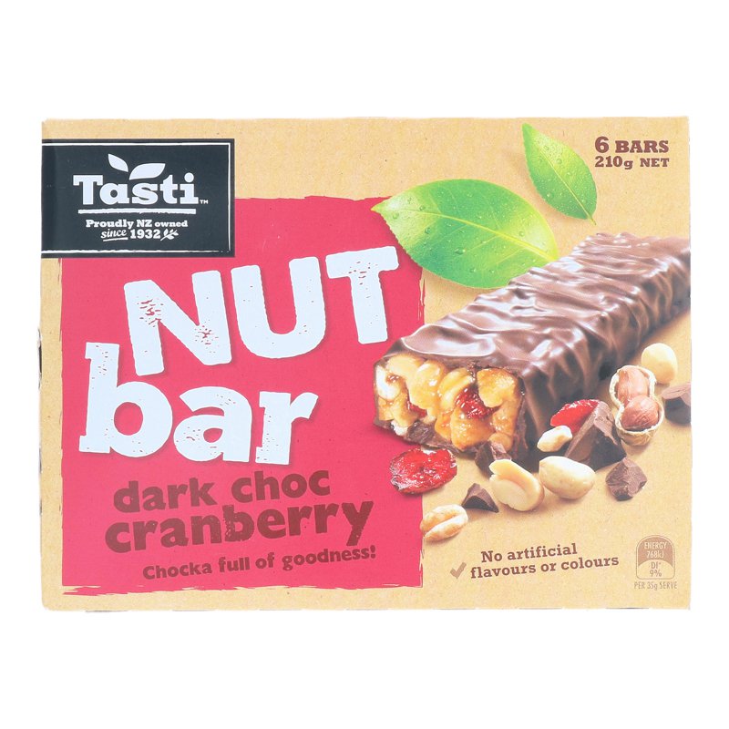 TASTI Nut Bar - Dark Choc Cranberry