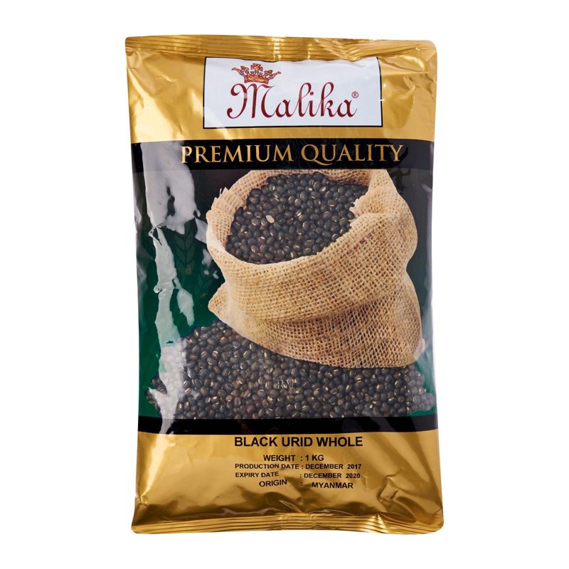 Malika Black Urid Whole 1 Kg -- By Dashmesh