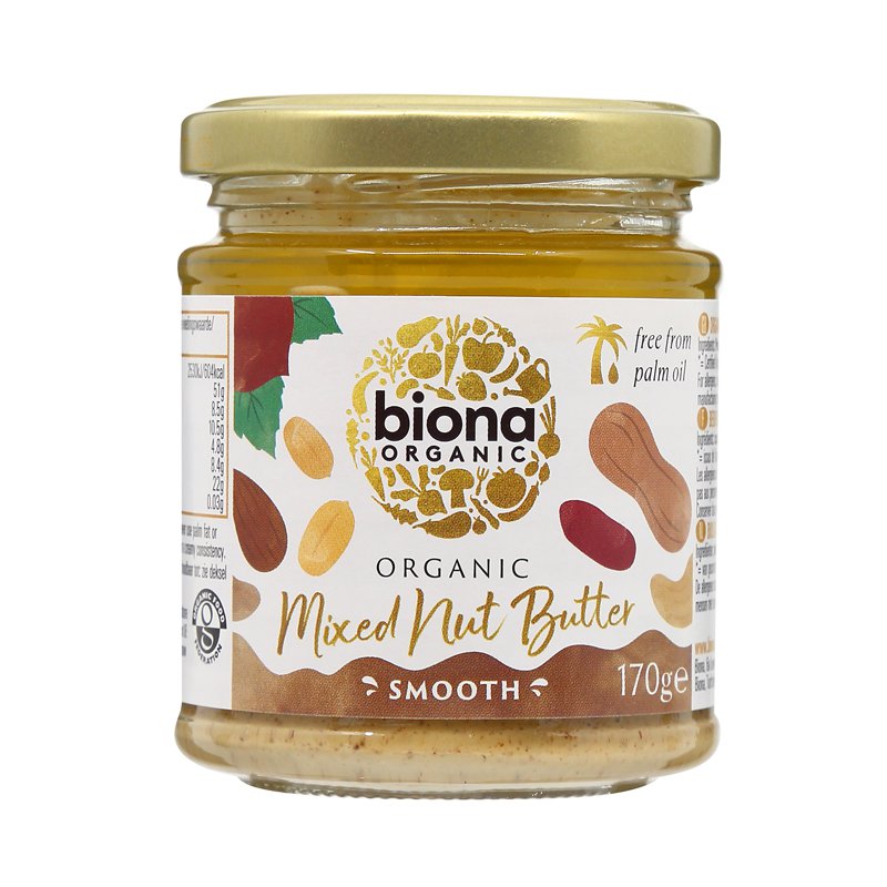 Biona Organic Mixed Nut Butter 170 G