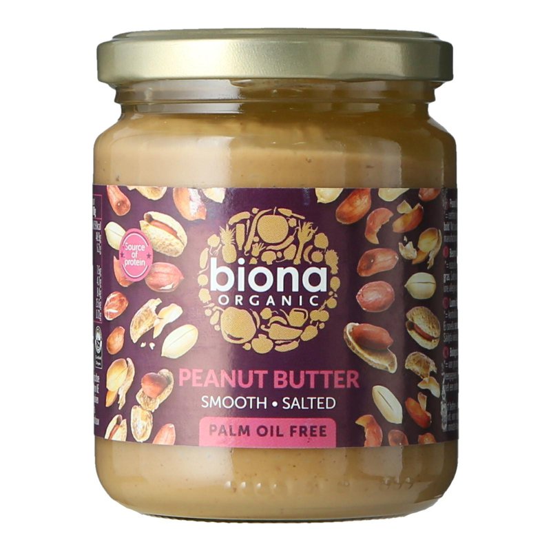 Biona Organic Peanut Butter Smooth with Sea Salt 250 G