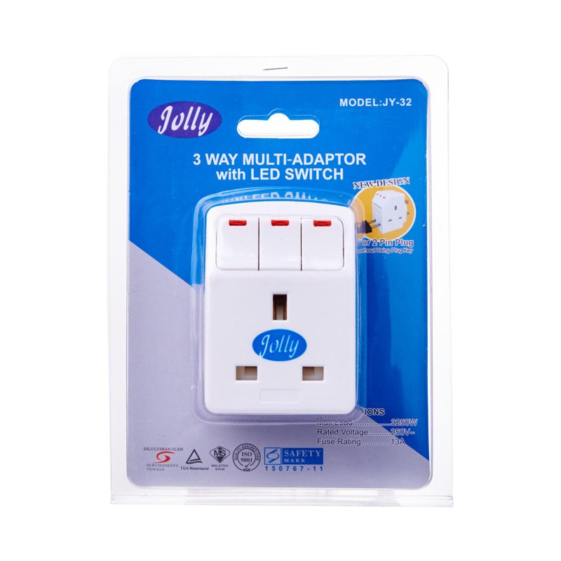 SUM Jolly 3 Way Multi Adaptor 1 S