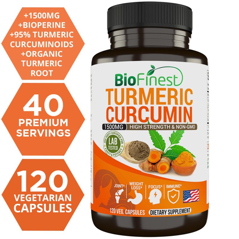 Biofinest Turmeric Curcumin Supplement 120 S