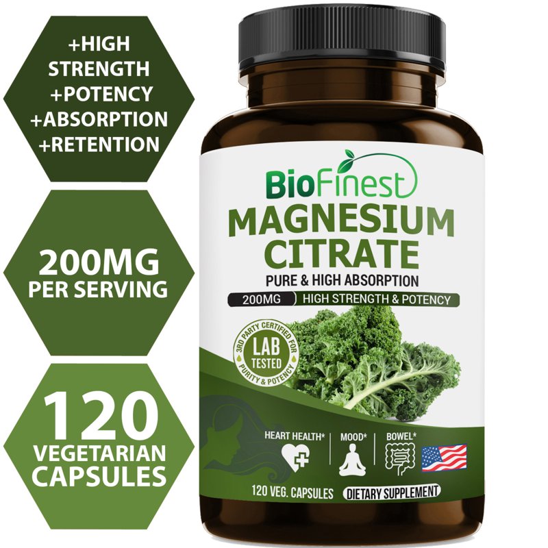 Biofinest Magnesium Citrate Supplement 120 S