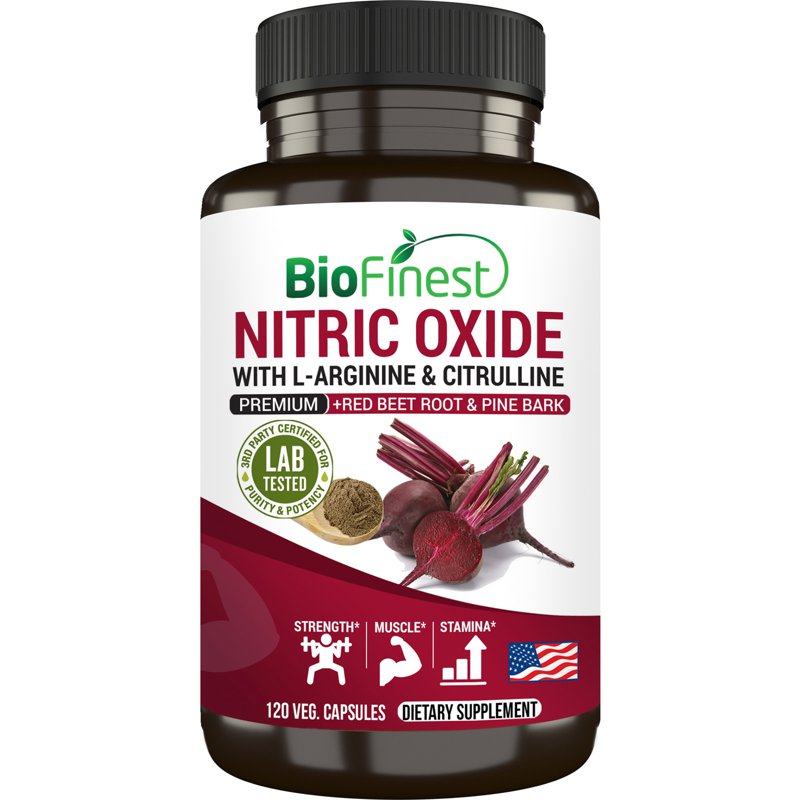 Biofinest Nitric Oxide - L-Arginine Supplement 120 S