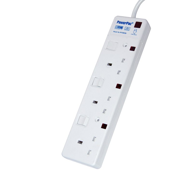 PowerPac 3 Way 3M Extension Cord - (PP3883N) 1 S