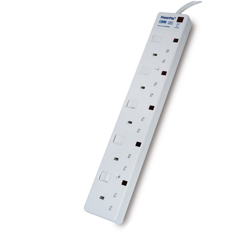 PowerPac 5 Way 3M Extension Cord - (PP3885N) 1 S