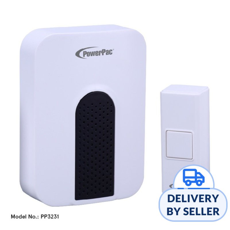Wireless Door Chime With Volume Adjust & Tone Selector PP3231 1 S