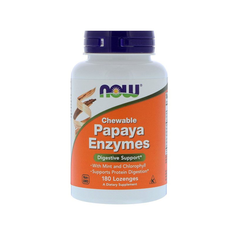 Now Foods Chewable Papaya Enzymes 180 S