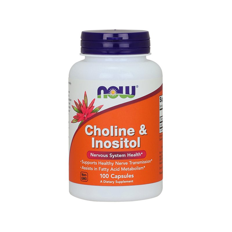Now Foods Choline & Inositol 250/250mg 100 S