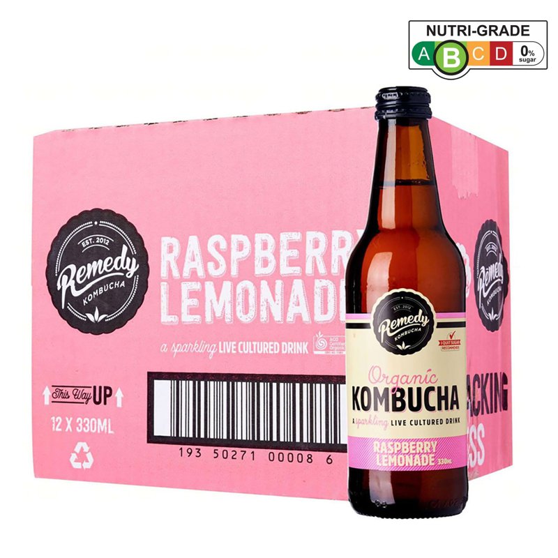 Remedy Organic Kombucha - Raspberry Lemonade