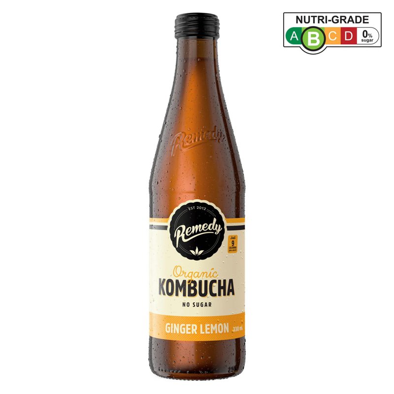 Remedy Organic Kombucha - Ginger & Lemon