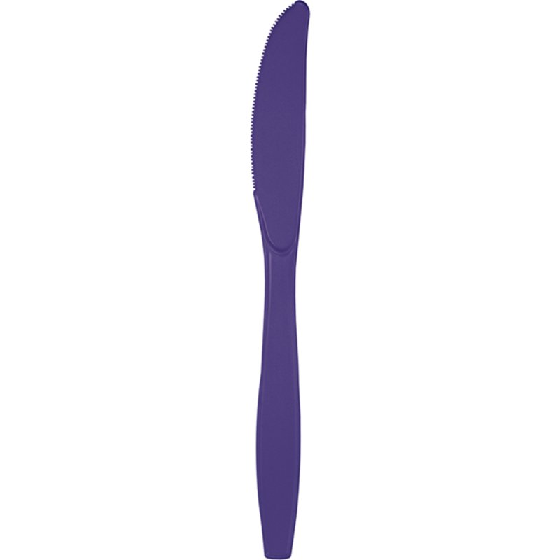Creative Converting Purple Plastic Knife 24 S