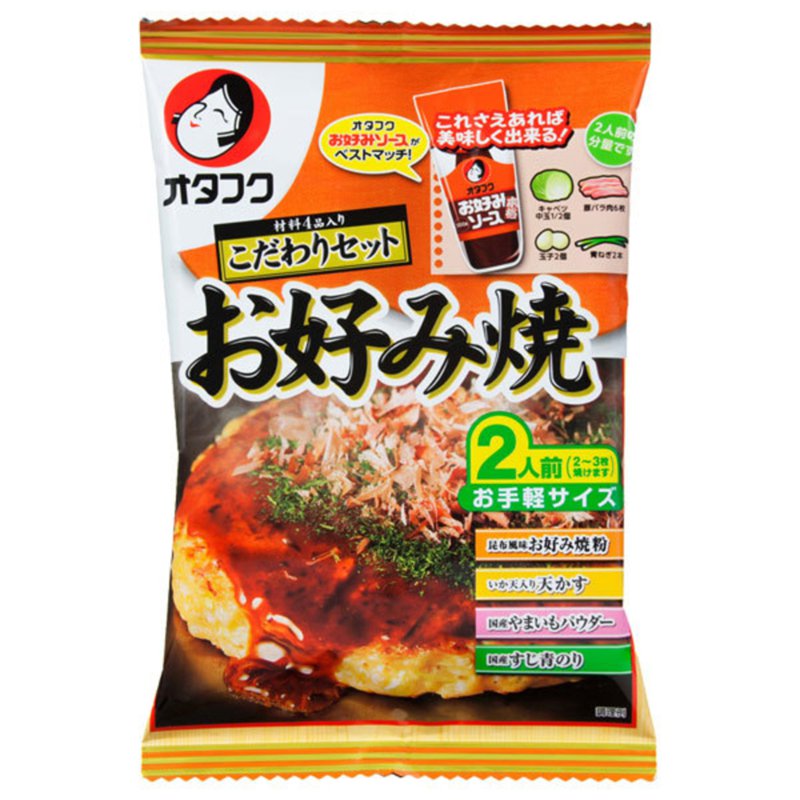 Otafuku Okonomiyaki Kodawari Cook Set (Flour And Sauce Set)