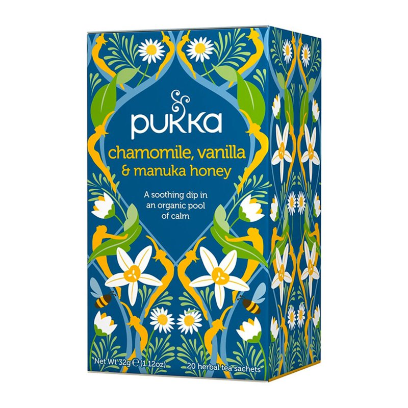 PUKKA Organic Chamomile Vanilla & Manuka Honey Tea 20 Tea Bag