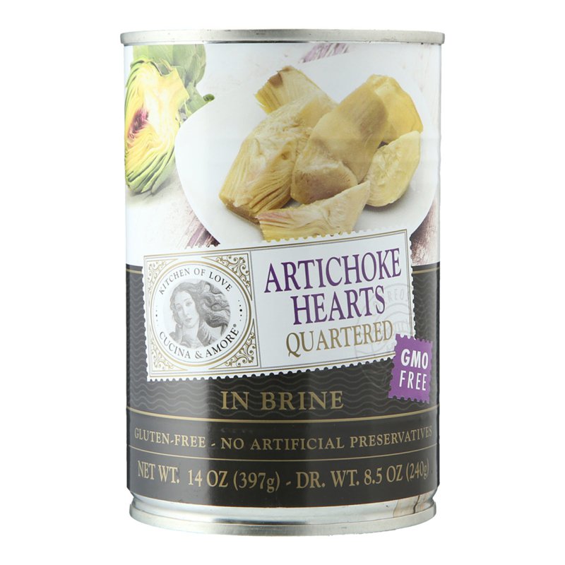 Kitchen & Love Quartered Artichokes in Brine 240 G