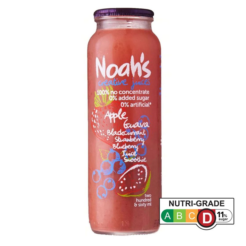 NOAH'S Apple Guava Blackcurrant Strawberry Juice