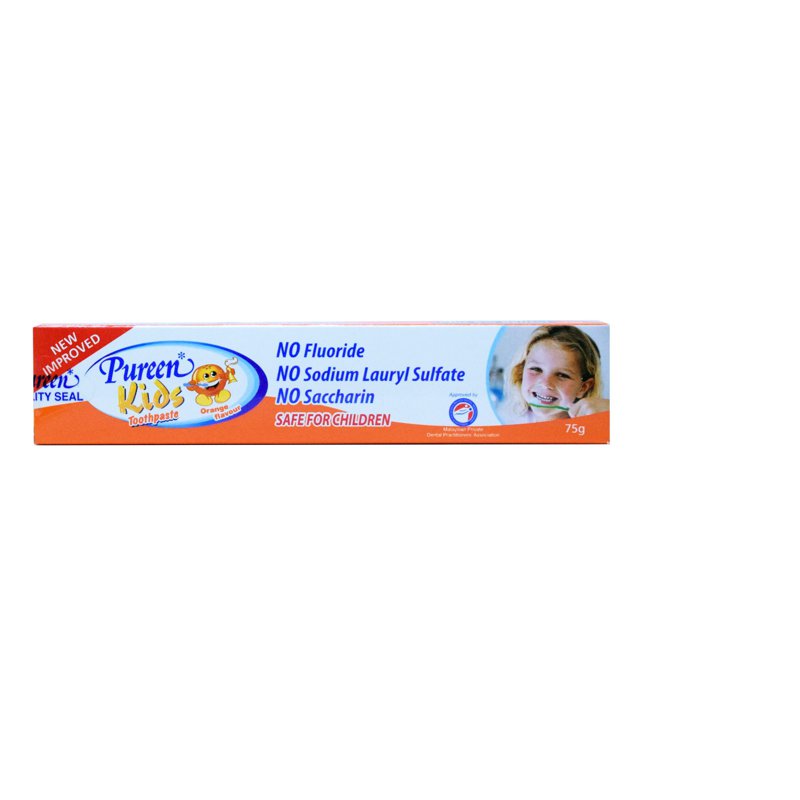 Pureen Kids Fluoride Free Toothpaste - Orange
