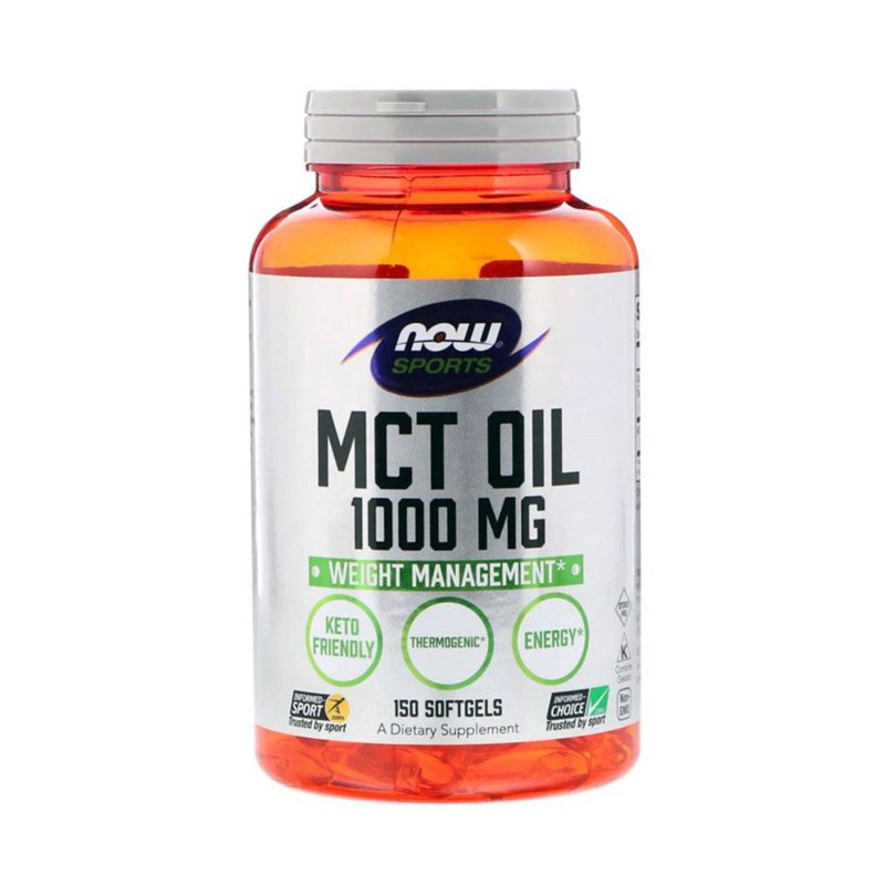 Now Foods Sports MCT Oil 1000 mg, Softgels 150 S