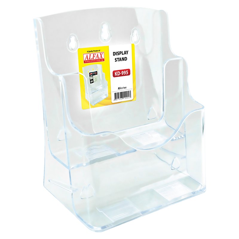 Alfax KD995 2-Tier Brochure Rack A5 1 S
