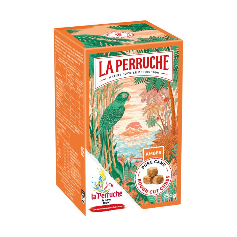 La Perruche Amber (Brown) Cube Sugar 750 G