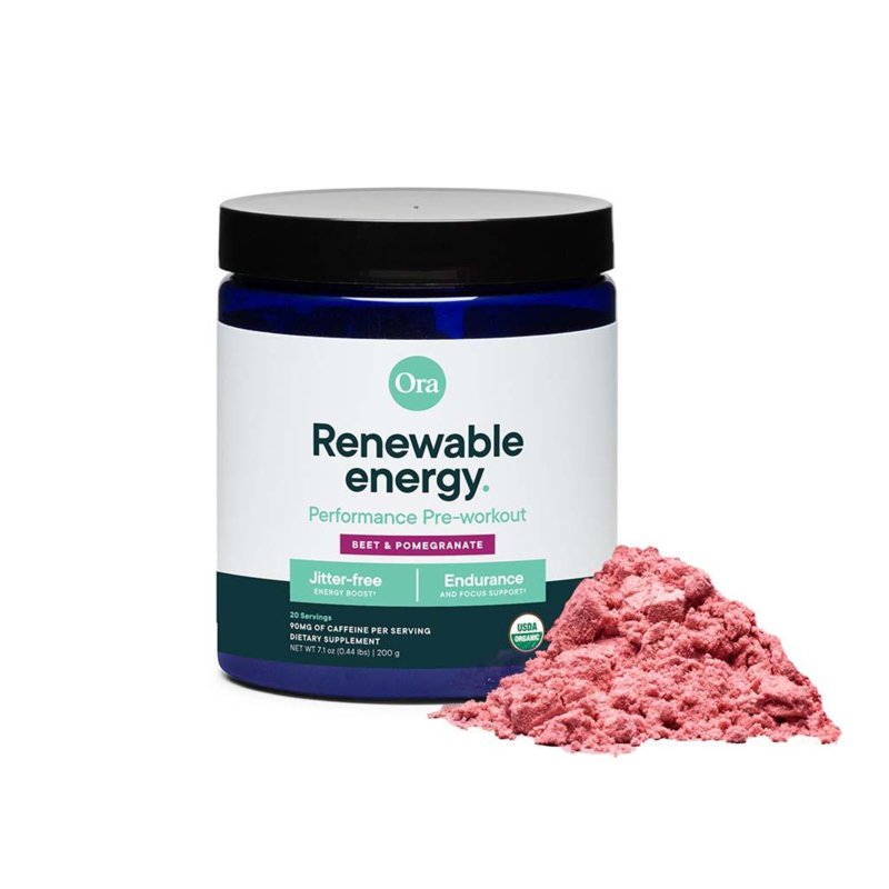 Ora Organic Pre-Workout Powder Beet Pomegranate