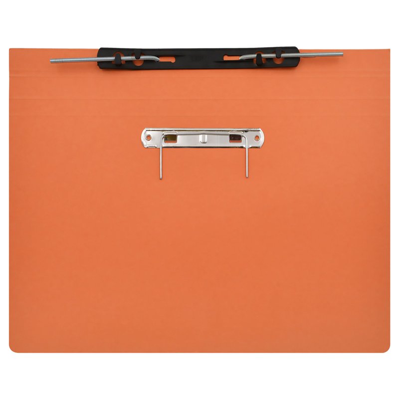 Alfax 10P Paper Spring File with U-Pin F4 - Orange 6 S