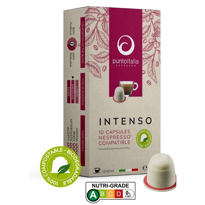PUNTO ITALIA ESPRESSO Nespresso Coffee Pods Intenso