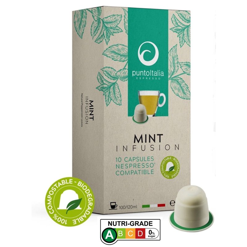 PUNTO ITALIA ESPRESSO Mint Infusion Nespresso Tea Pods