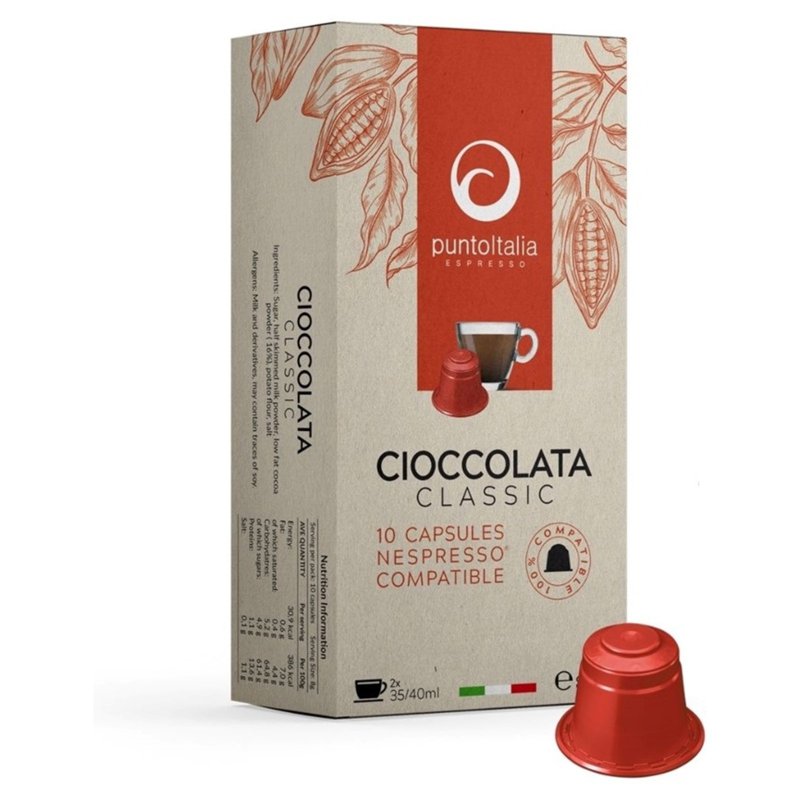 PUNTO ITALIA ESPRESSO Nespresso Choco Pods Cioccolata Classic