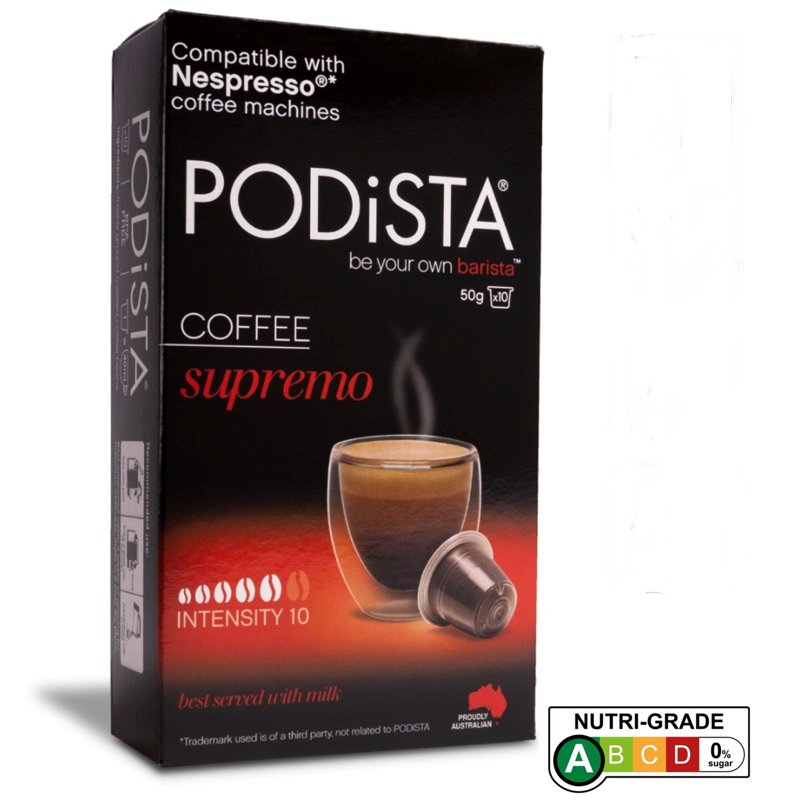 PODISTA Nespresso Coffee Pods Supremo