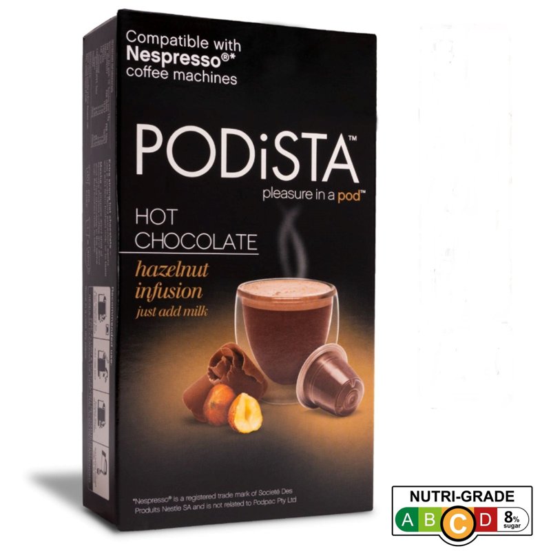 PODISTA Hazelnut Chocolate Nespresso Choco Pods