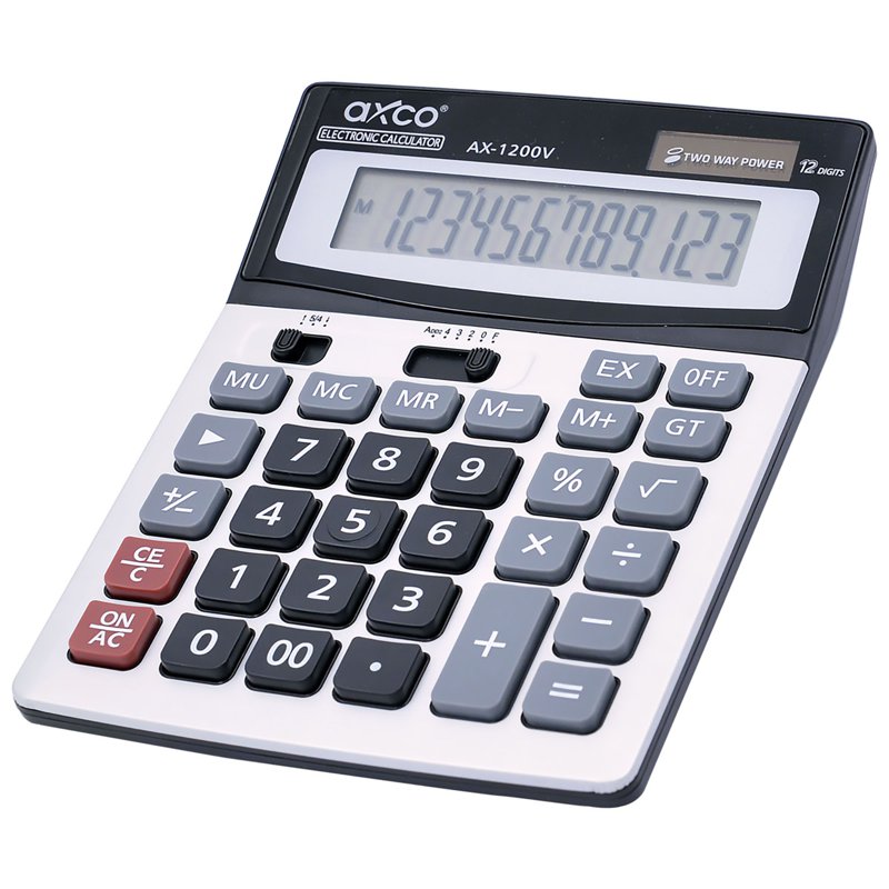 Axco AX1200V Calculator 12 digits 1 S