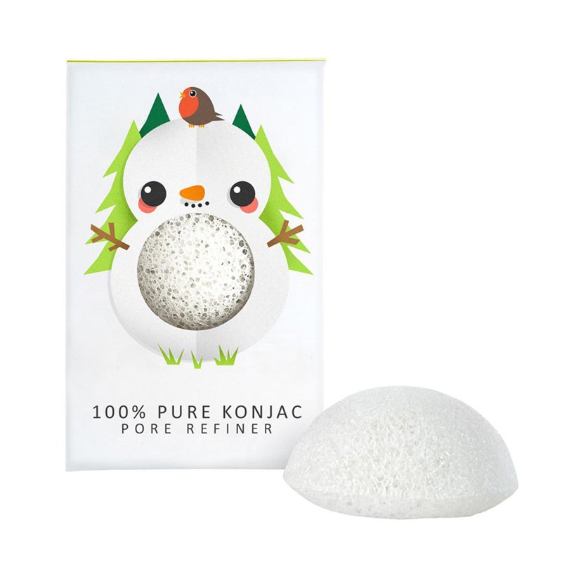 The Konjac Sponge Co Mini Sponge White Snowman Pore Refiner