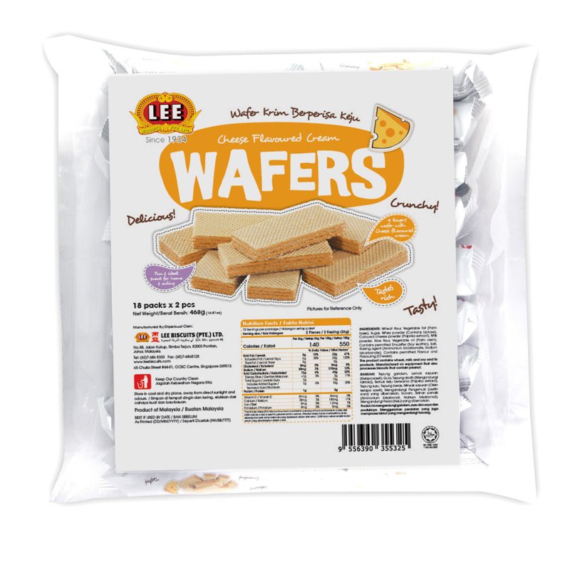 Lee Cream Wafers - Cheese 450 G