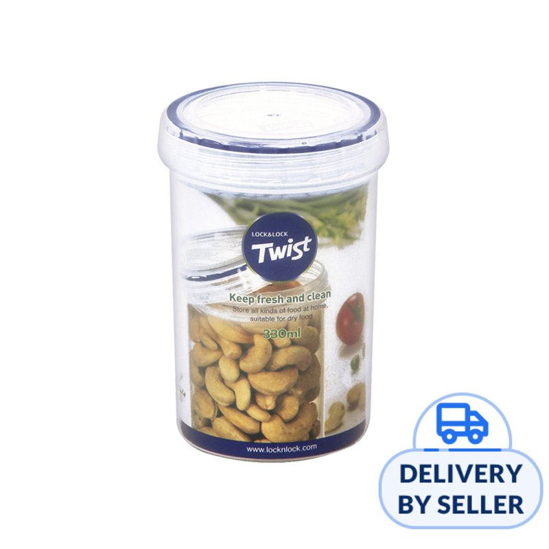 LOCK&LOCK Twist Food Container 330ml - White 1 S