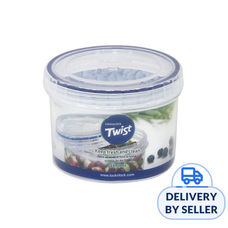 LOCK&LOCK Twist Food Container 360ml - White 1 S