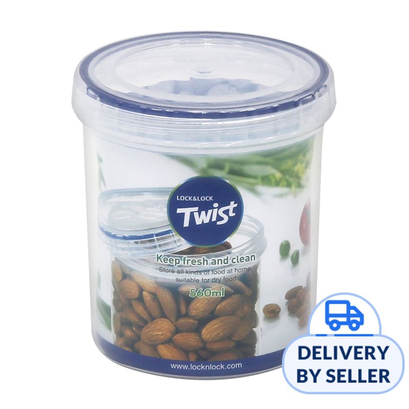 LOCK&LOCK Twist Food Container 560ml - White 1 S