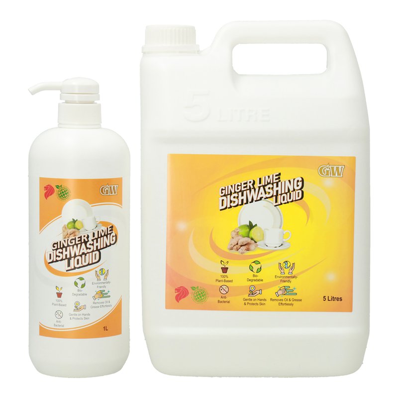 GW Ginger Lime Anti-bacterial Dishwashing Liquid Bundle 1 S