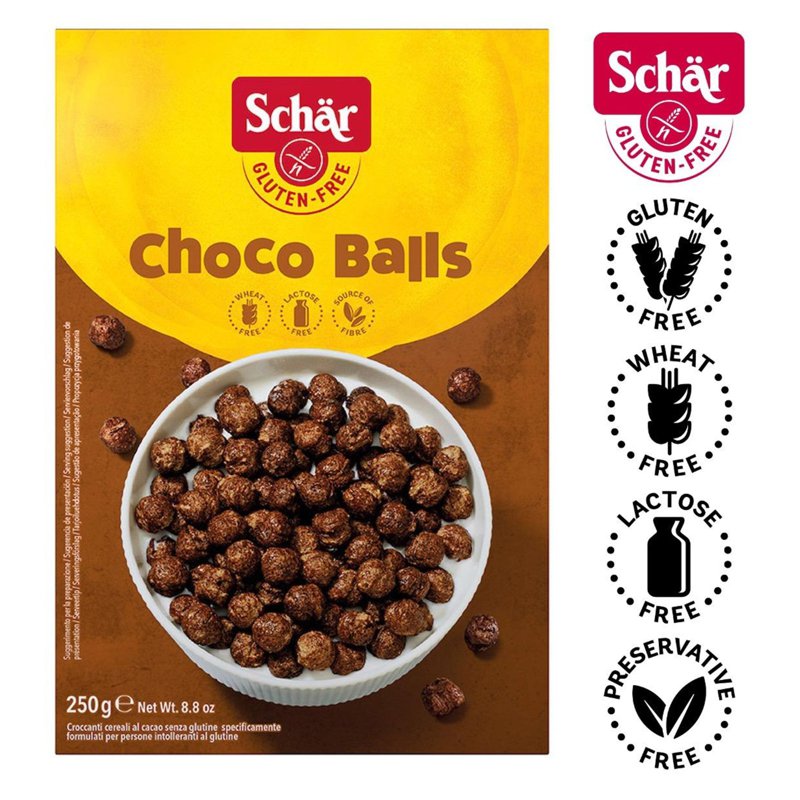 Schar Choco Balls Cereal- Gluten Free