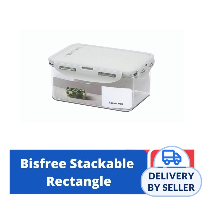Lock&Lock Bisfree Rect Food Container - Grey