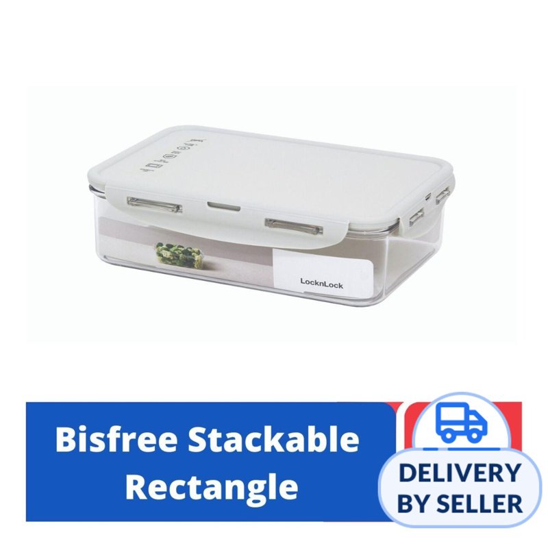 Lock&Lock Bisfree Rect Food Container - Grey